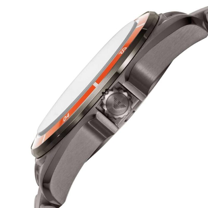 Emporio Armani Sigma Quartz Grey Dial Grey Steel Strap Watch For Men - AR11178 - Image 2